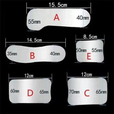 Oral orthodontic photographic glass mirror size