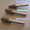 arch trimmer plaster burs shapes