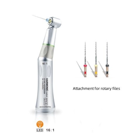 16:1 speed reduction endo contra-angled handpiece for rotary files