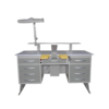1.5M length dental station with shelving drawer lighting and dust collector