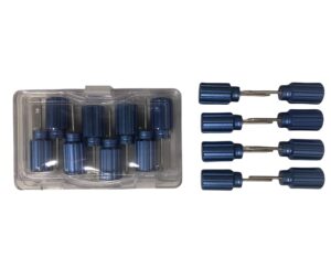 Vertical thread clearance dental lab implant analog hex drivers