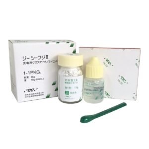 Dental Filling Solution Fuji II Glass Ionomer Cement - 15g Powder, 10g Liquid from GC Corporation, Japan