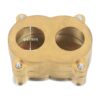 2-Hole Extra Large Brass Dental Flask - Dental Lab Quality