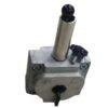 injection flask with luer-locking PMMA acrylic material tube